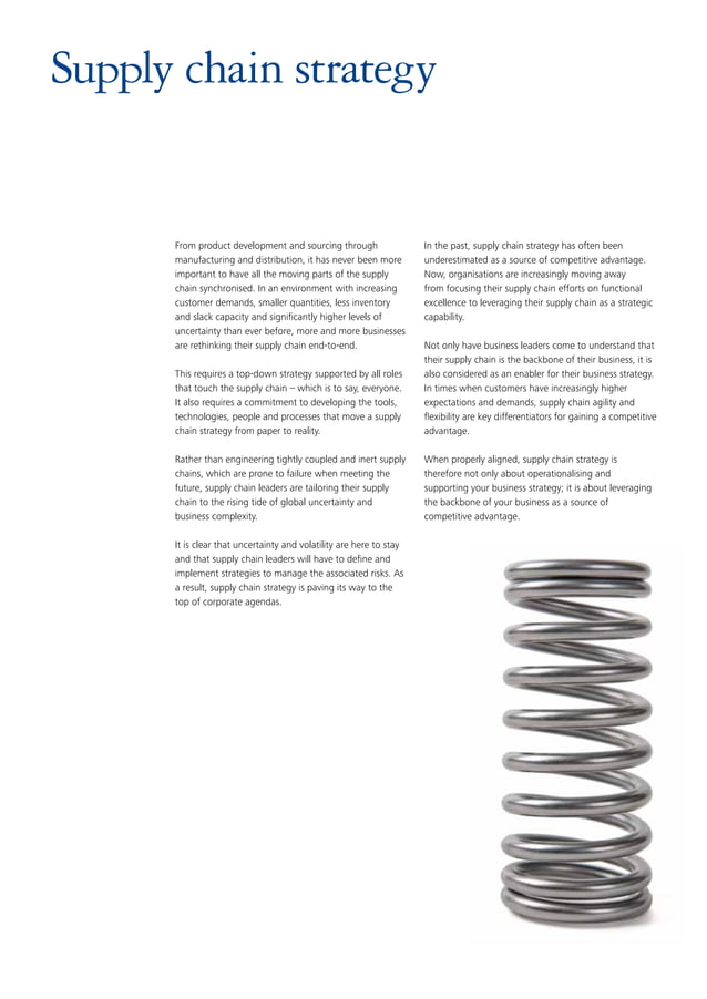 Deloitte Supply Chain Strategy