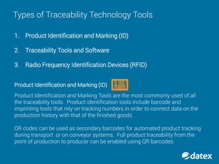 Supply Chain Traceability Technology Tools | PDF