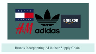 Brands Incorporating AI in their Supply Chain
 