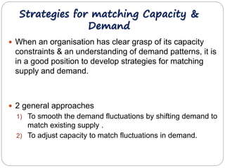 Supply and demand management in services | PPTX