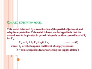 Supply response models | PPTX