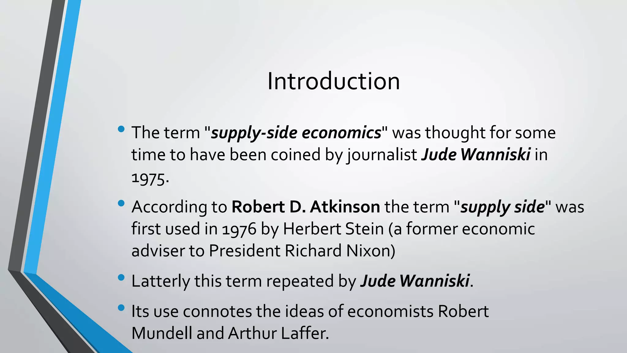 Supply side economics | PPTX