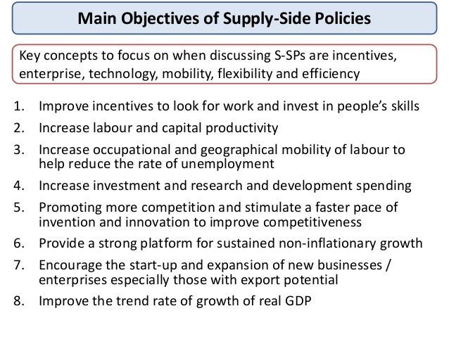 fiscal 7. supply-side policy side Supply policies fiscal 7. supply-side policy side Supply policies