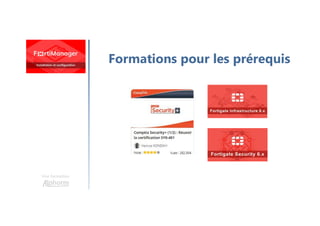 Une formation
Formations pour les prérequis
 