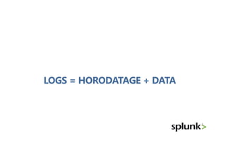 LOGS = HORODATAGE + DATA
 