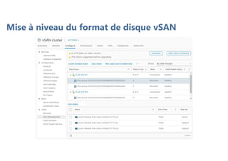 Mise à niveau du format de disque vSAN
 