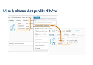Mise à niveau des profils d'hôte
 