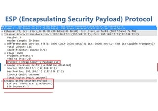 ESP (Encapsulating Security Payload) Protocol
 