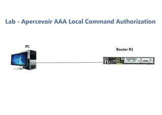 Lab - Apercevoir AAA Local Command Authorization
 