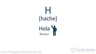 Cours d'Espagnol Débutant (A1-A2)
H
Hola
Bonjour
[hache]
 