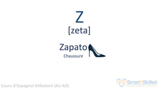 Cours d'Espagnol Débutant (A1-A2)
Z
Zapato
Chaussure
[zeta]
 