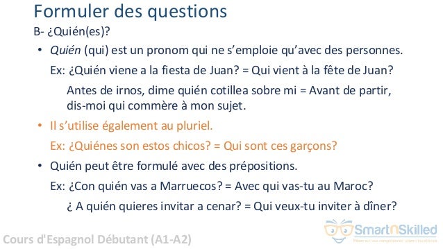 Support Cours Cours D Espagnol Debutant A1 A2