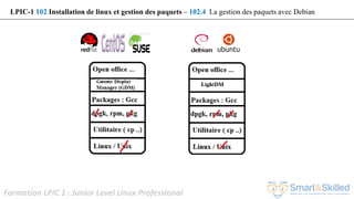 Formation LPIC 1 : Junior Level Linux Professional
LPIC-1 102 Installation de linux et gestion des paquets – 102.4 La gestion des paquets avec Debian
 