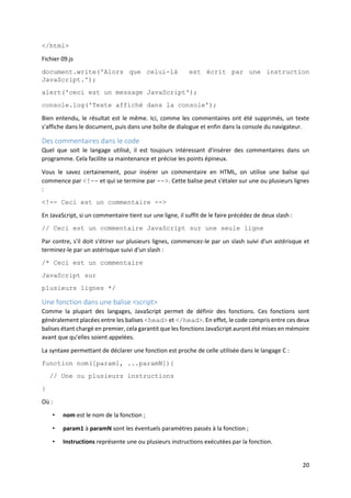 Support formation vidéo : Maîtriser JavaScript | PDF