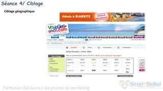 Formation Découvrez les phares du marketing
Séance 4/ Ciblage
Ciblage géographique
 
