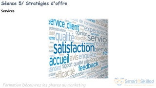 Formation Découvrez les phares du marketing
Séance 5/ Stratégies d'offre
Services
 