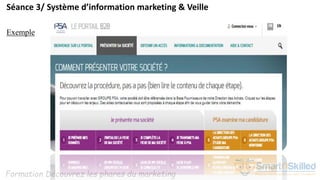 Formation Découvrez les phares du marketing
Séance 3/ Système d’information marketing & Veille
Exemple
 