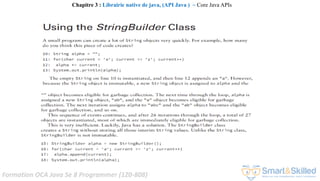 Formation OCA Java Se 8 Programmer (1Z0-808)
Chapitre 3 : Librairie native de java, (API Java ) ~ Core Java APIs
 