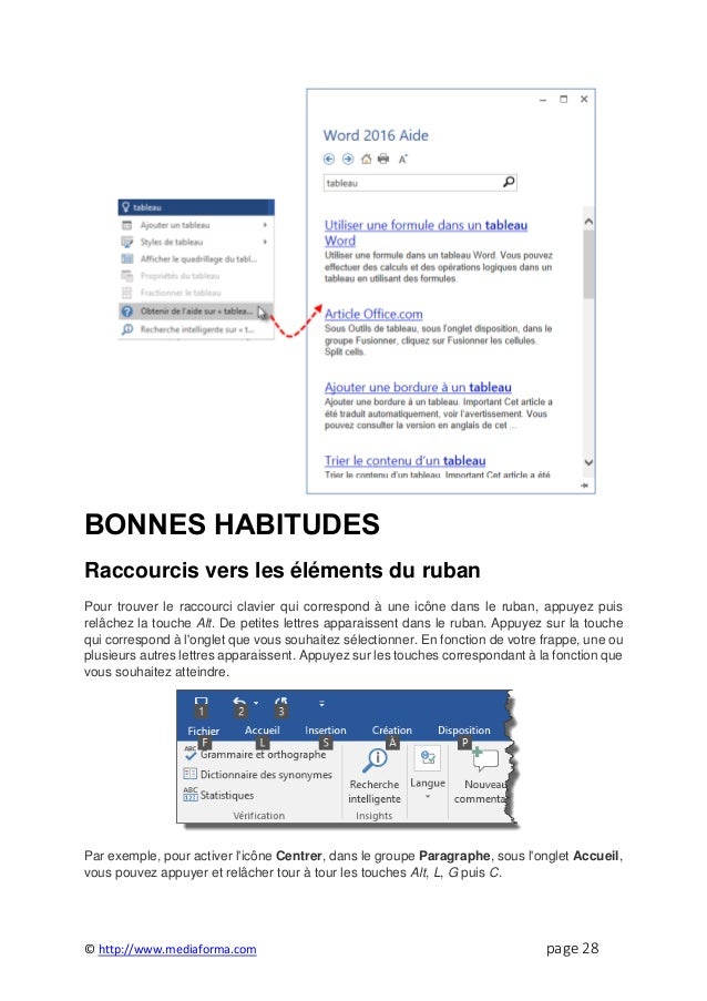 Support Formation Vidéo Word 2016 Maîriser Les Bases