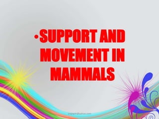 Support And Movement Support and movement in plants and animals | PPTX