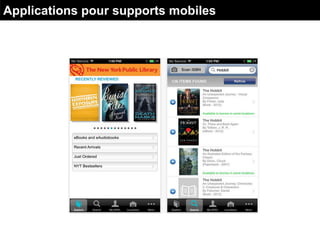 Applications pour supports mobiles
 
