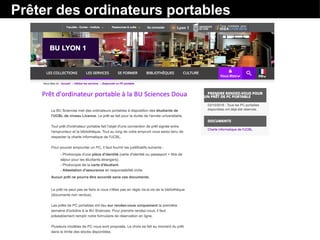 Prêter des ordinateurs portables
 