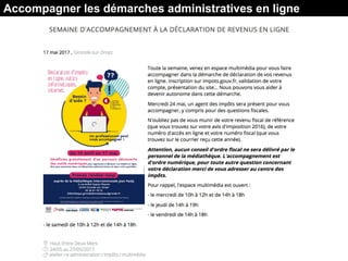 Accompagner les démarches administratives en ligne
 