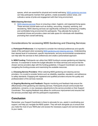 How a Support Coordinator NDIS Can Enhance Your Journey | PDF