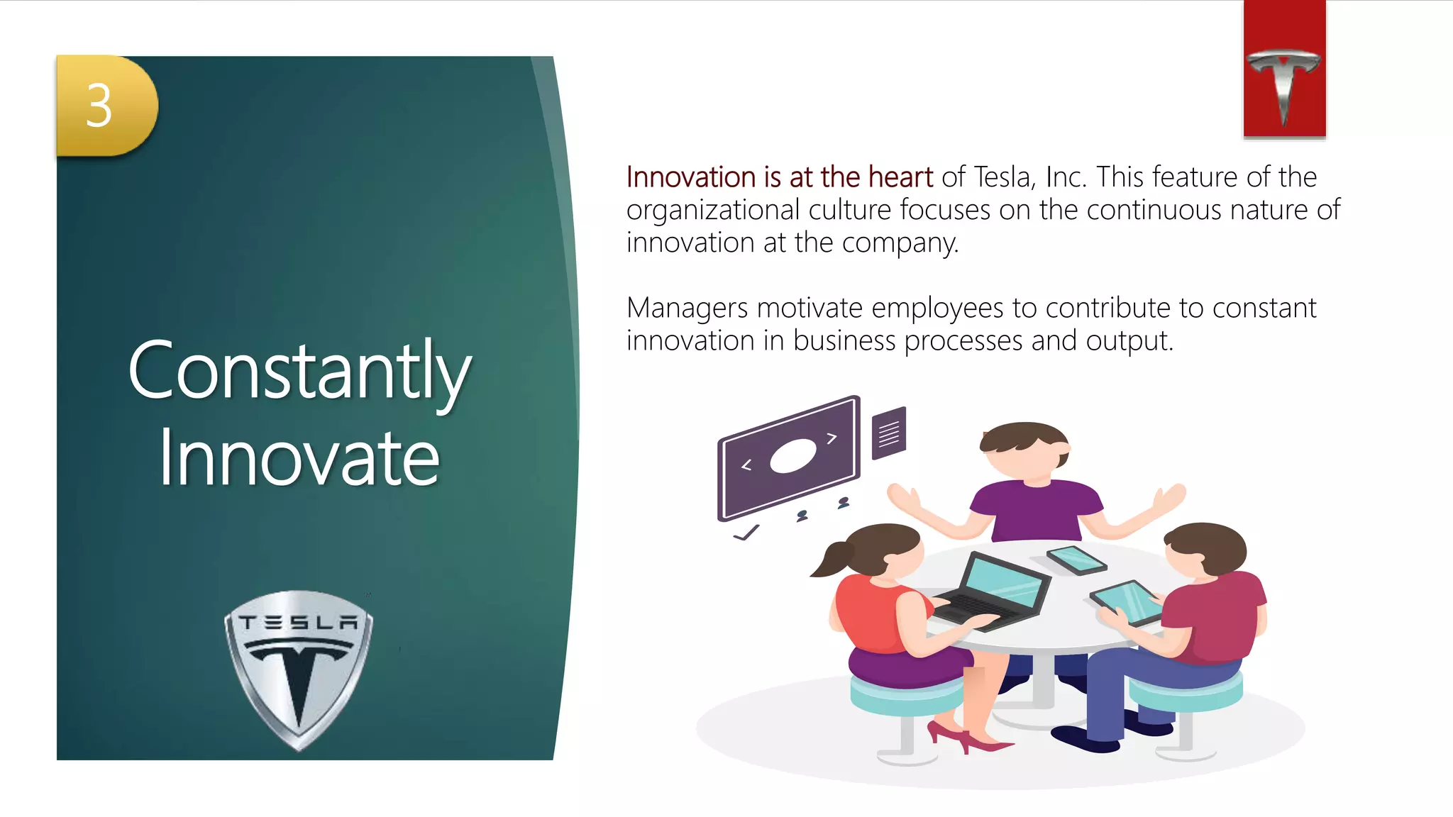 Support corporate culture - Tesla case study | PPTX
