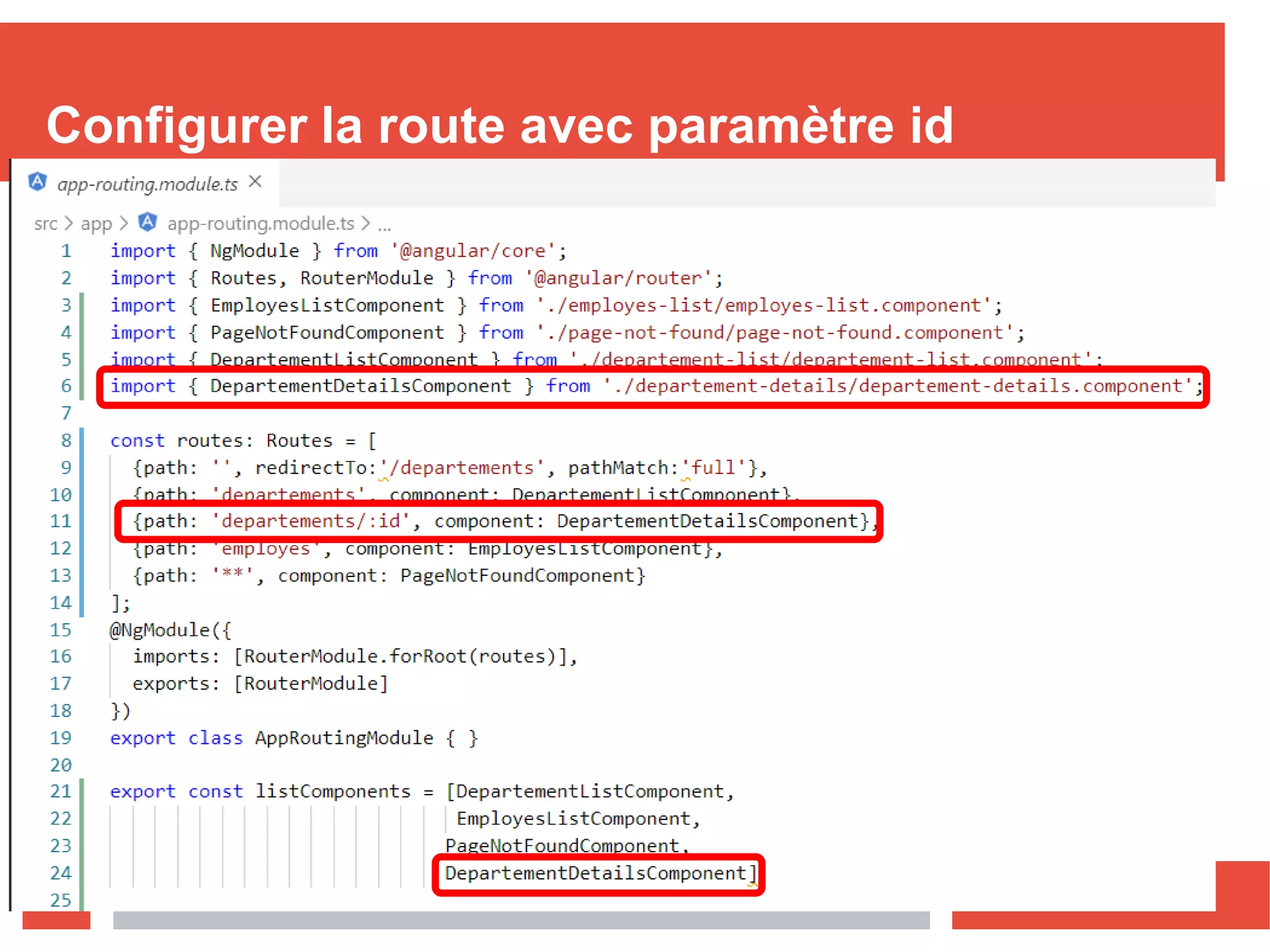 Configurer la route avec paramètre id
Nizar MAATOUG86
 