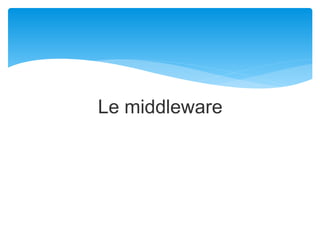 Le middleware
 