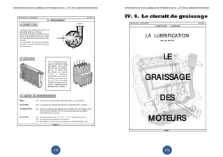 Institut Supérieur des Sciences Appliquées et de Technologie de Sousse-------2ème licence Appliquée Electromécanique   Institut Supérieur des Sciences Appliquées et de Technologie de Sousse-------2ème licence Appliquée Electromécanique




                                                                                                                       IV. 4. Le circuit de graissage




                                                       175                                                                                                                    176
 