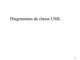 Diagrammes de classe UML
92
 