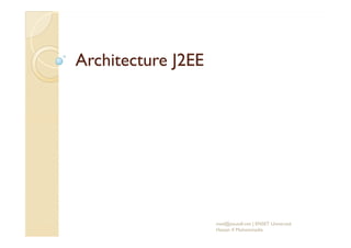 AArrcchhiitteeccttuurree JJ22EEEE 
med@youssfi.net | ENSET Université 
Hassan II Mohammedia 
 