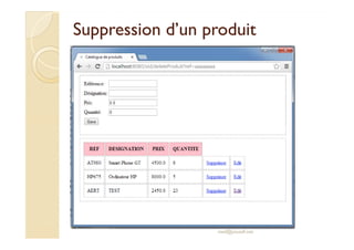 SSuupppprreessssiioonn dd’’uunn pprroodduuiitt 
med@youssfi.net 
 