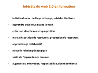Conséquences : pédagogie 2.0 ? formateur 2.0 ? 
