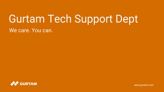 www.gurtam.com
Gurtam Tech Support Dept
We care. You can.
 