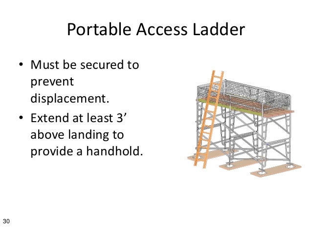 supported scaffold ladder