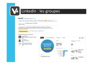 Linkedin : les groupes
 