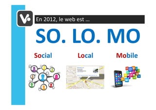 En 2012, le web est …


SO. LO. MO
Social          Local   Mobile
 