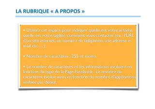 LA RUBRIQUE « A PROPOS »

 