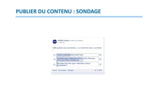 PUBLIER DU CONTENU : SONDAGE

 