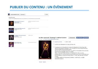 PUBLIER DU CONTENU : UN ÉVÈNEMENT

 