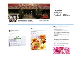 L’espadon
Restaurant
Facebook – 179 fans

 