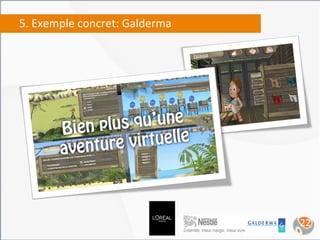5.	
  Exemple	
  concret:	
  Galderma	
  




                                            22	
  
 