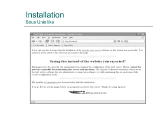 Installation
Sous Unix like
 
