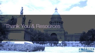 Thank You & ResourcesThank You & Resources
 