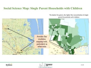 A-60
Social Science Map: Single Parent Households with Children
 