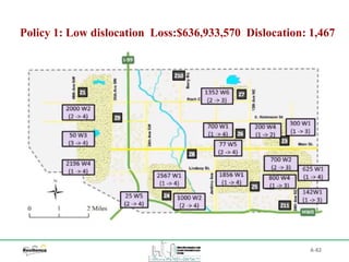 A-82
Policy 1: Low dislocation Loss:$636,933,570 Dislocation: 1,467
 