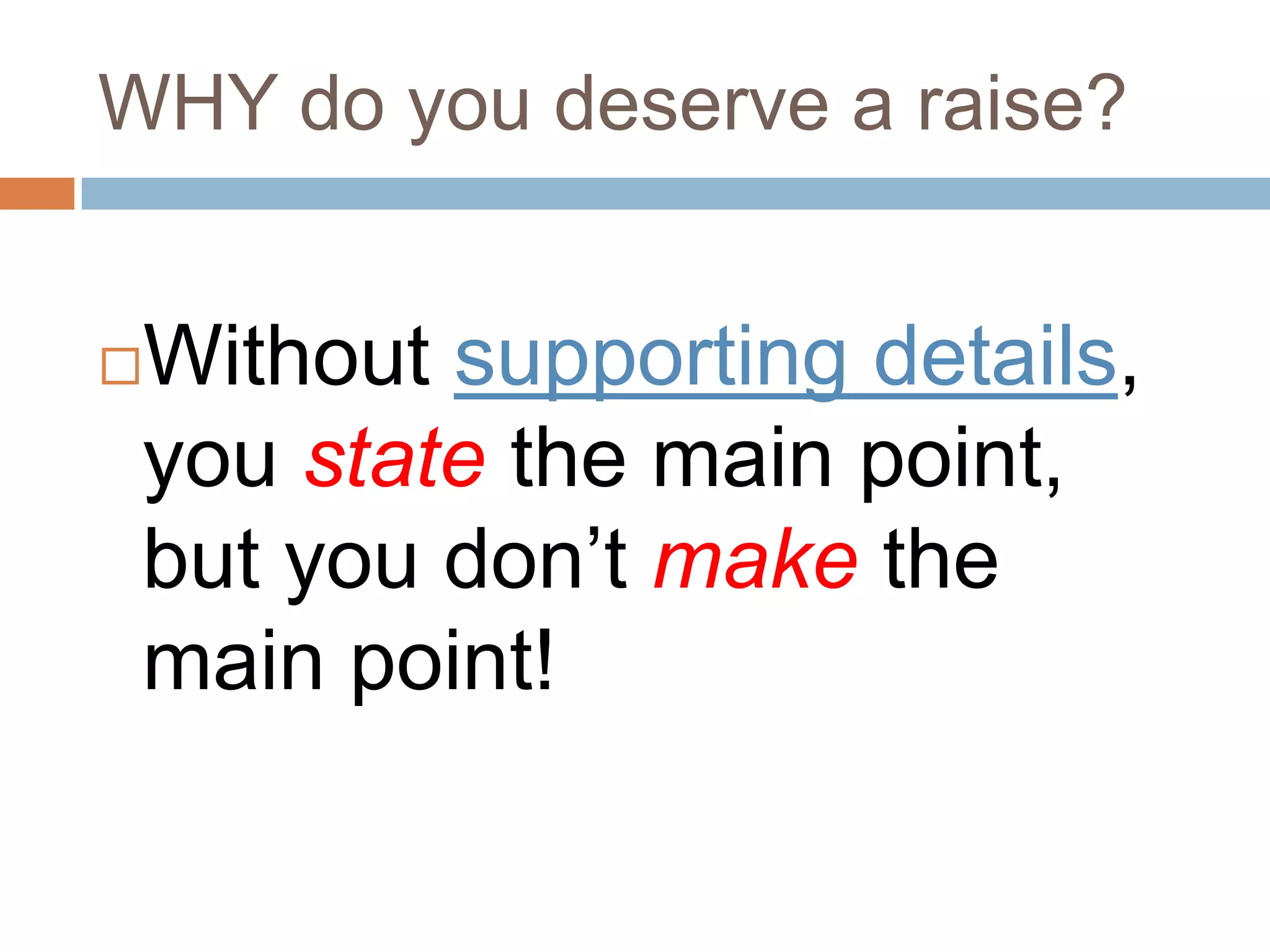 WHAT IS ANOTHER WORD FOR SUPPORTING DETAILS visual data 7